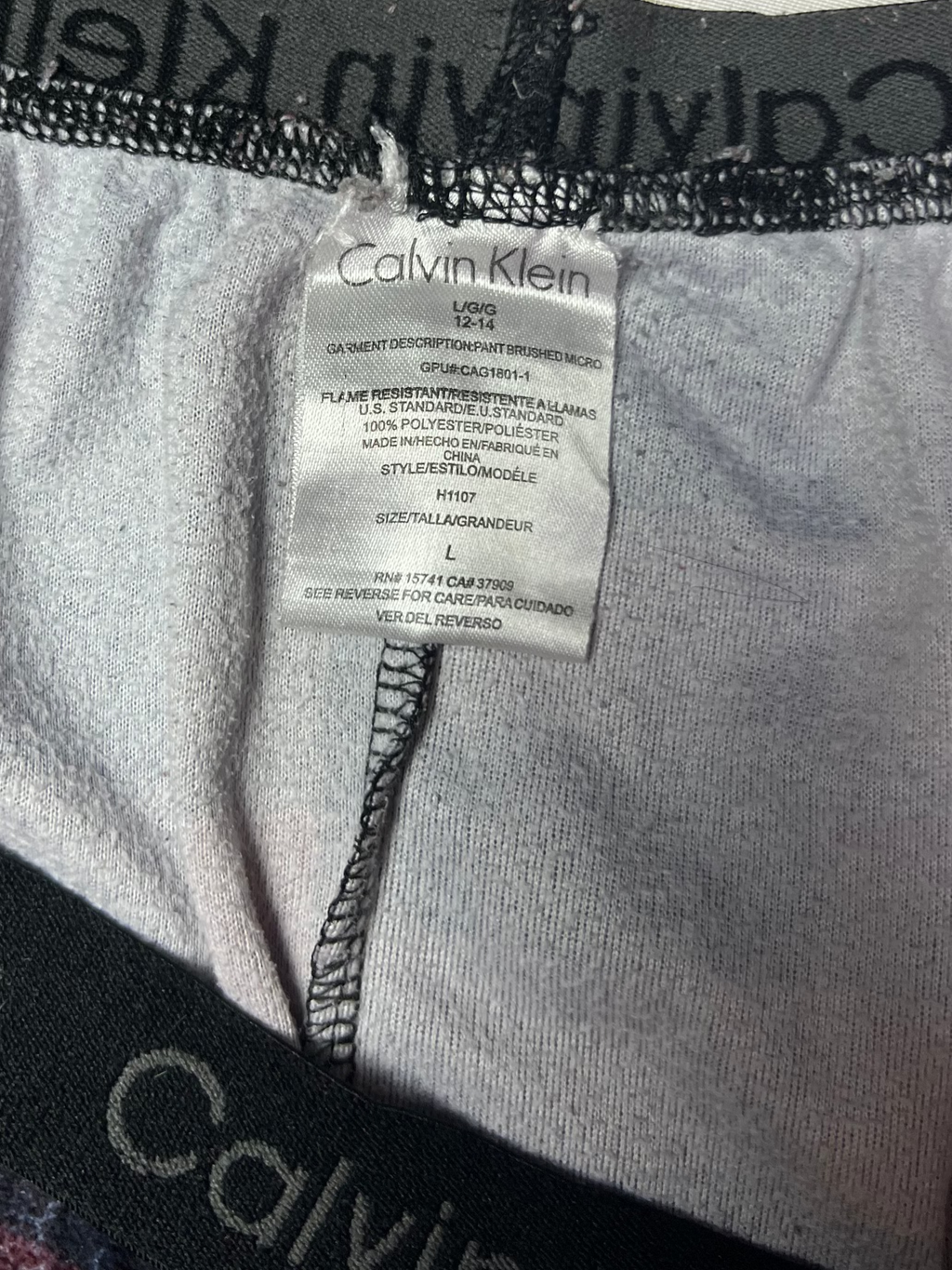 Calvin Klein Pyžamové Kalhoty
